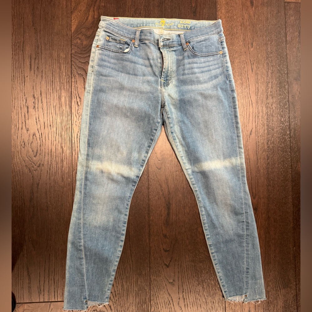 7 For All Mankind Light Blue Skinny Jeans